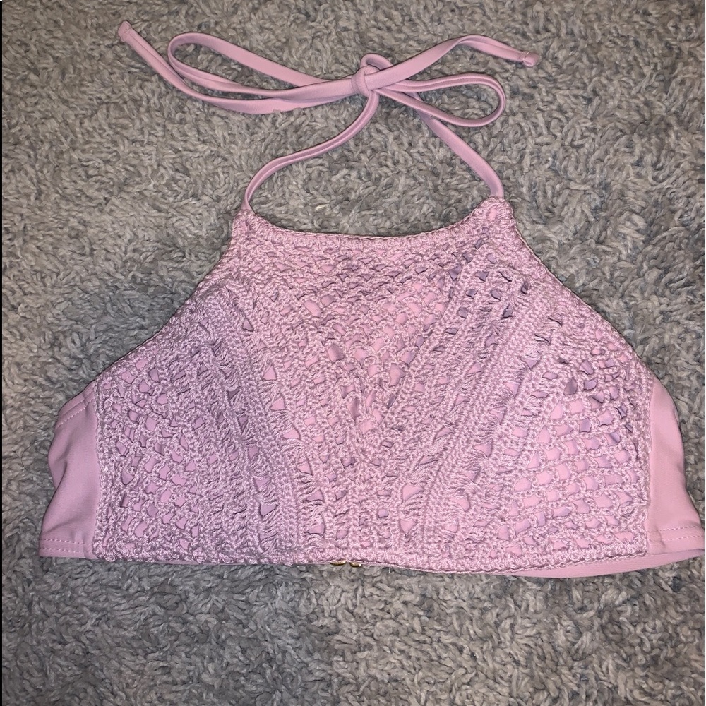 Light Purple high neck bikini top